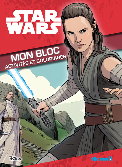 Disney Star Wars - Mon bloc Activités et coloriages (Rey)