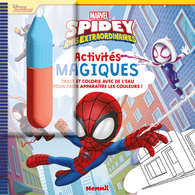 Marvel Spidey et ses amis extraordinaires - Activités magiques (Spidey dans les airs) - Trace et colorie avec de l'eau pour faire apparaître les couleurs !