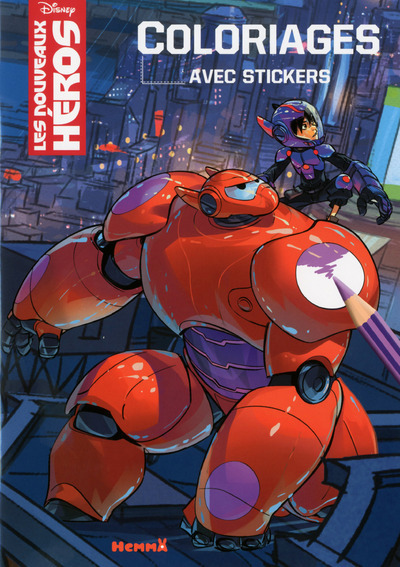 Les Nouveaux Héros Coloriages avec stickers
