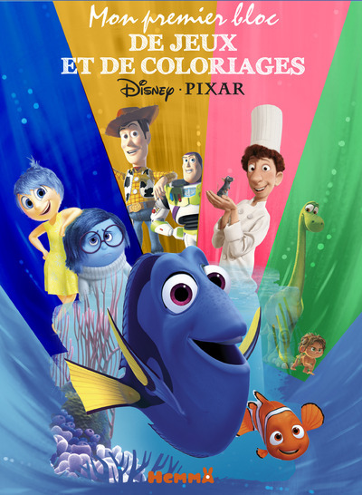 Disney Pixar Mon premier bloc de jeux et coloriages