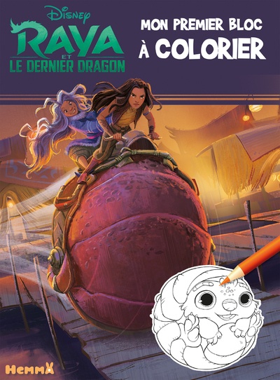 Disney Raya et le Dernier Dragon - Mon premier bloc à colorier
