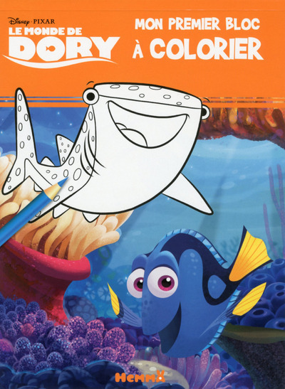 Le monde de Dory Mon premier bloc à colorier