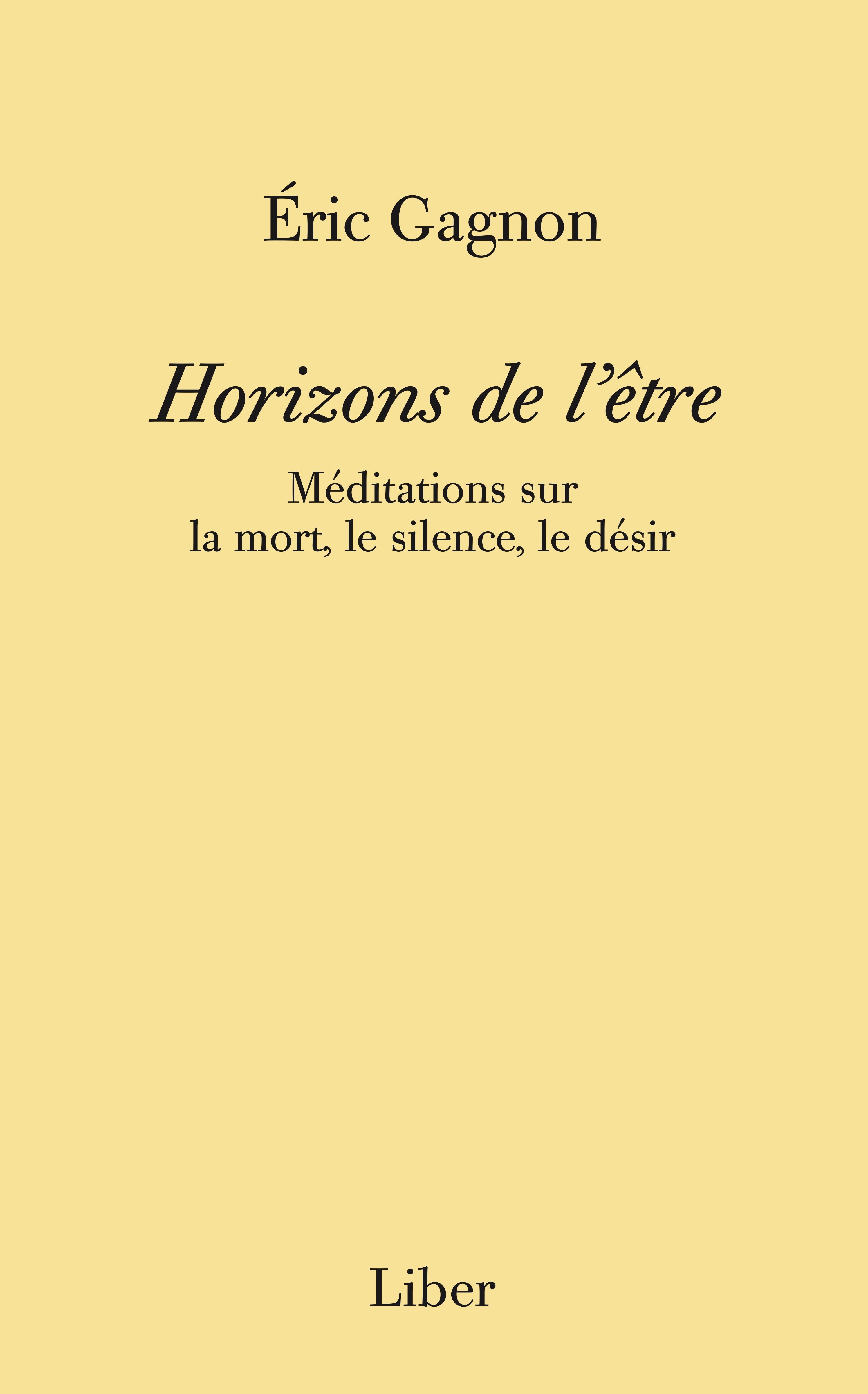Horizons de l'être