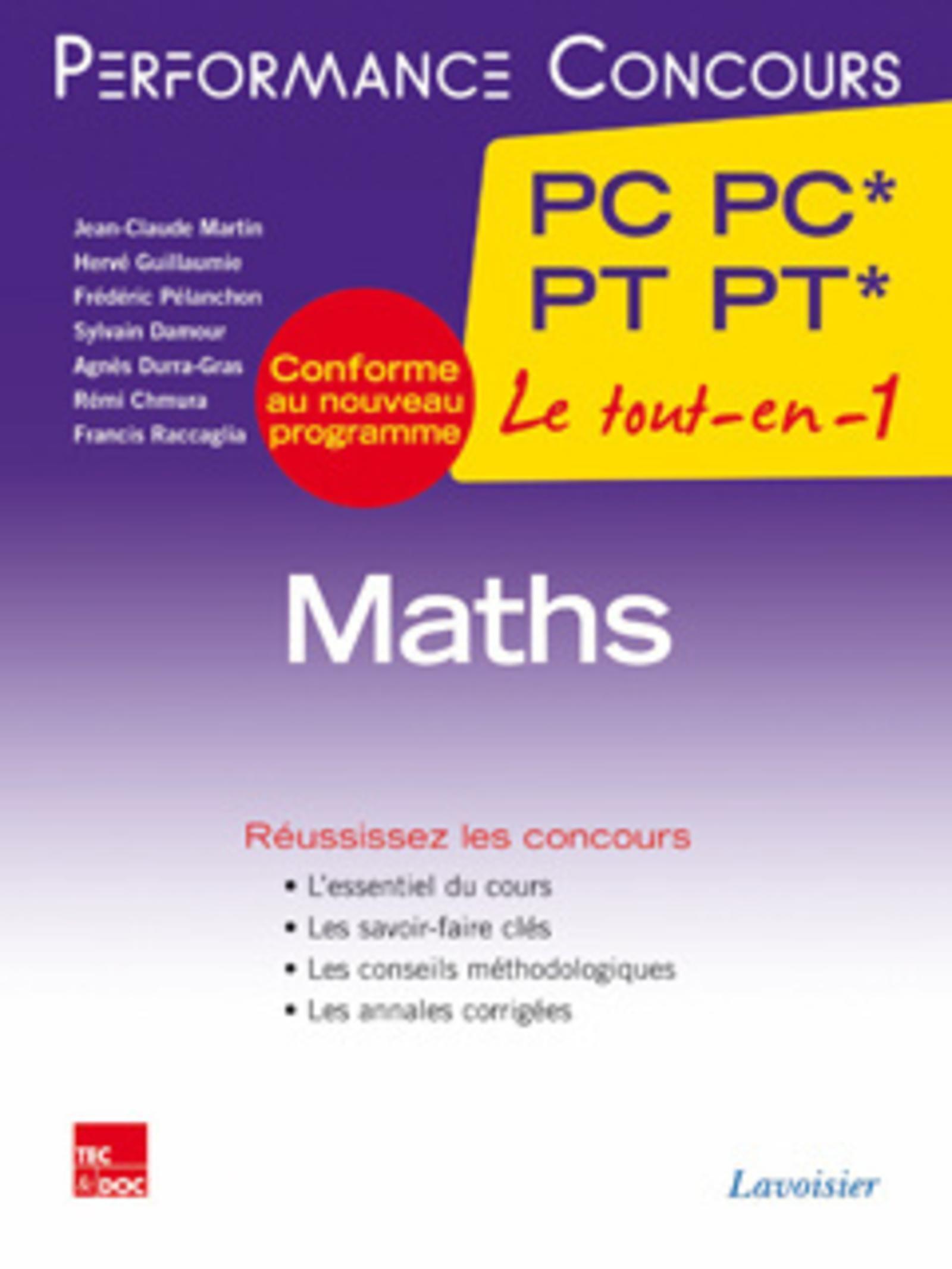 Maths 2e année PC PC* - PT PT*