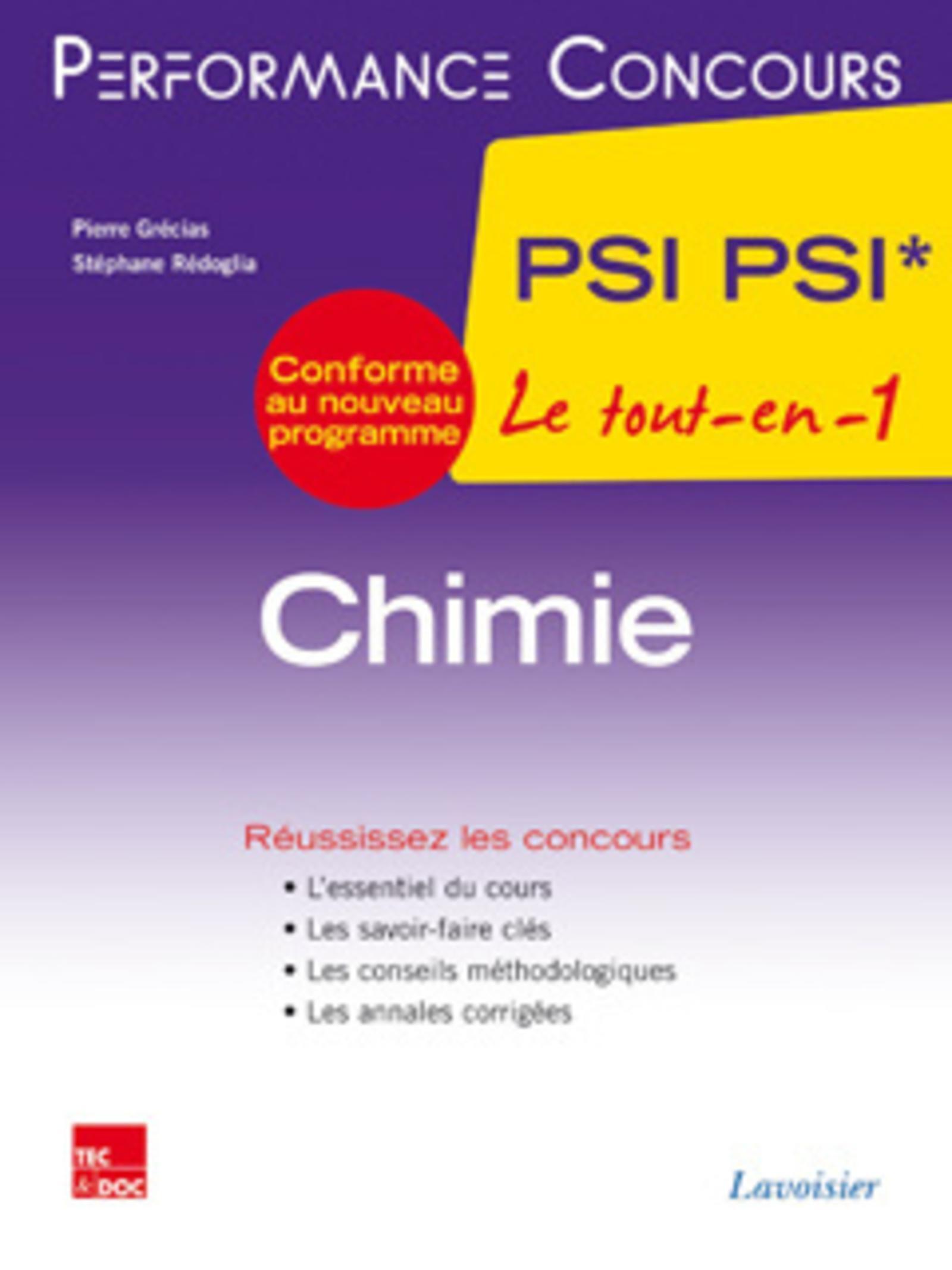 Chimie 2e année PSI PSI*