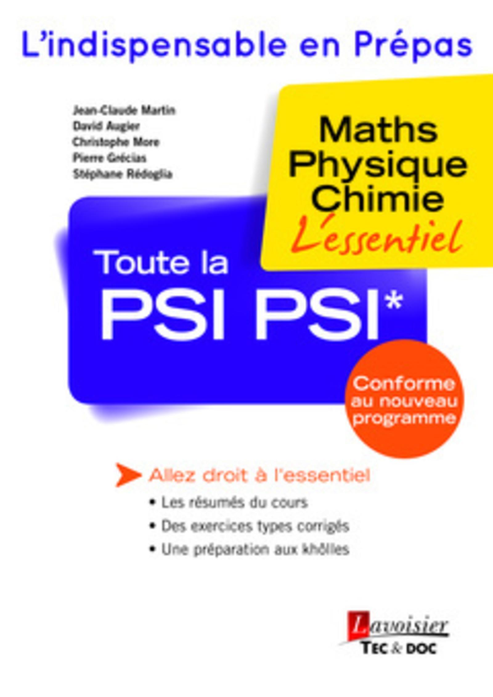 Toute la PSI PSI