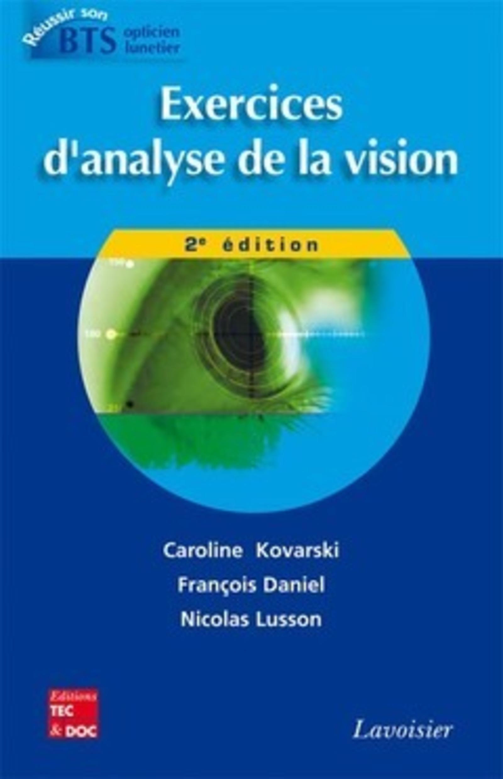 Exercices d'analyse de la vision (2° Éd.)