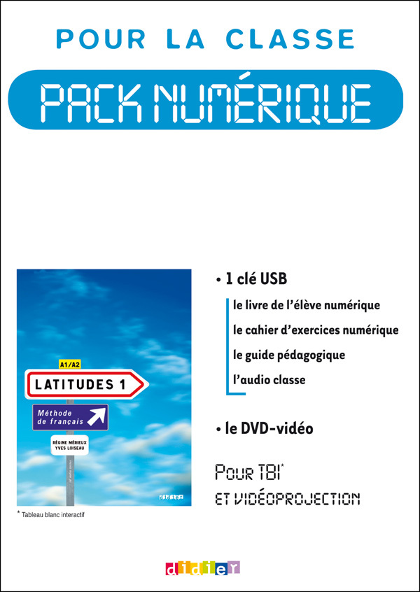Latitudes 1 niv.A1+ - Pack numérique classe