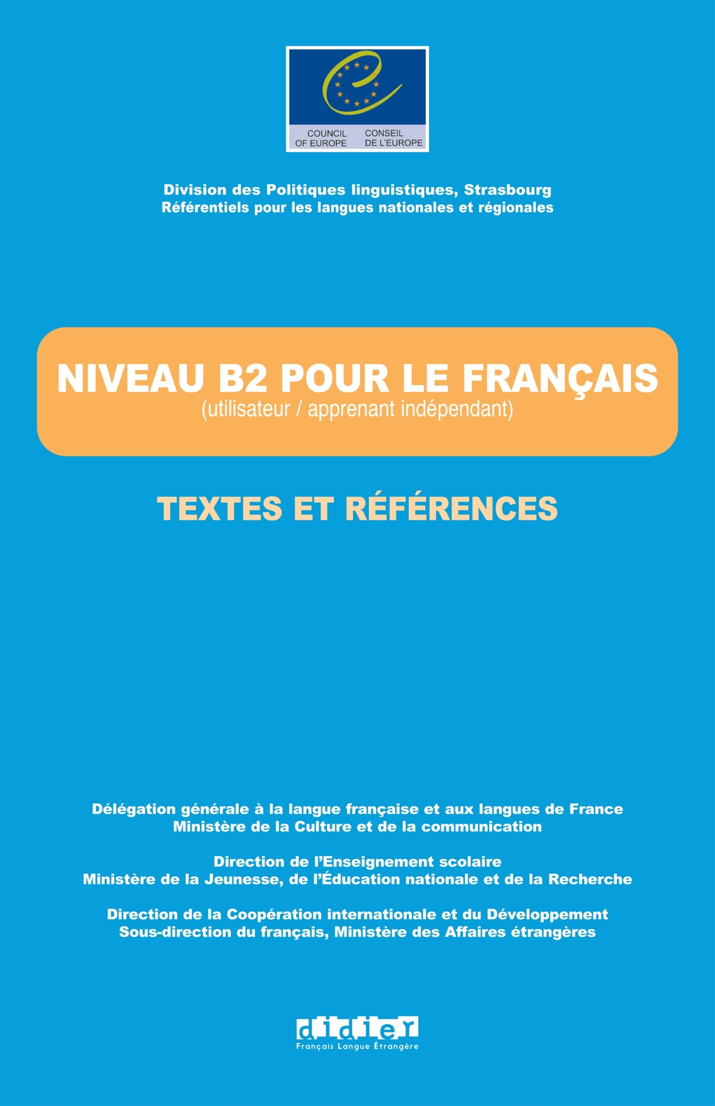 Les référentiels textes et références - Niveau B2