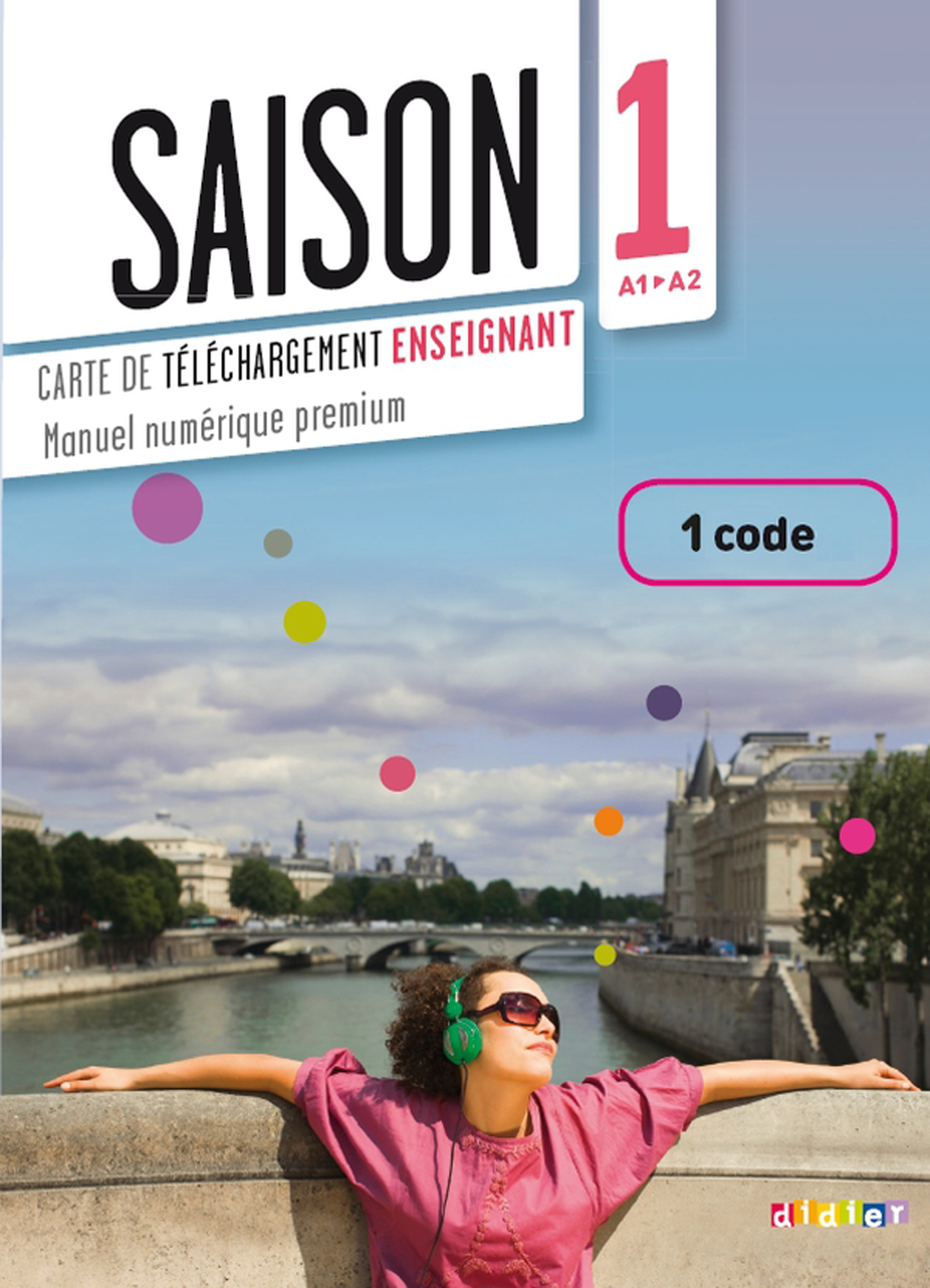 Saison 1 niv.A1 - Livre numérique interactif - Carte de téléchargement enseignant - 1 code