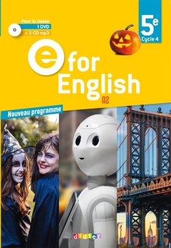 E for English 5e - Anglais Ed.2017 -Coffret classe 2 CD audio + 1 DVD