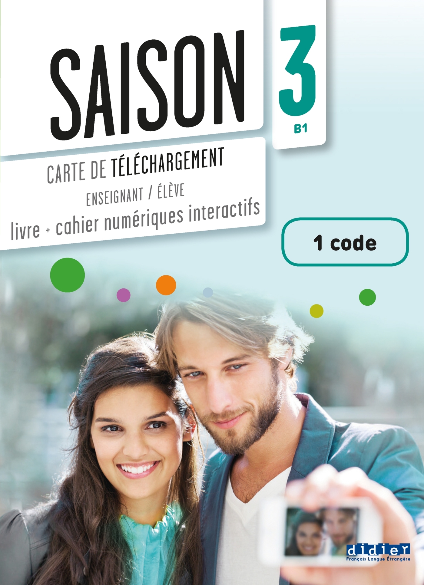 Saison 3 niv.B1 - Livre numérique interactif - Carte de téléchargement  élève/enseignant - 1  code
