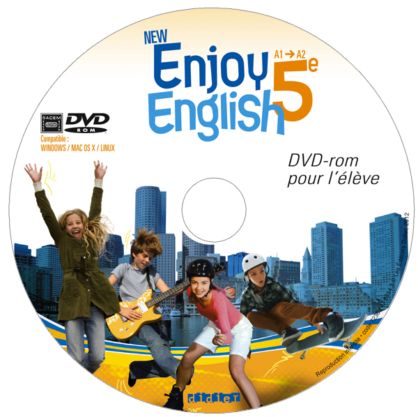 New Enjoy English 5e - Pack 10 DVD-rom élève de remplacement