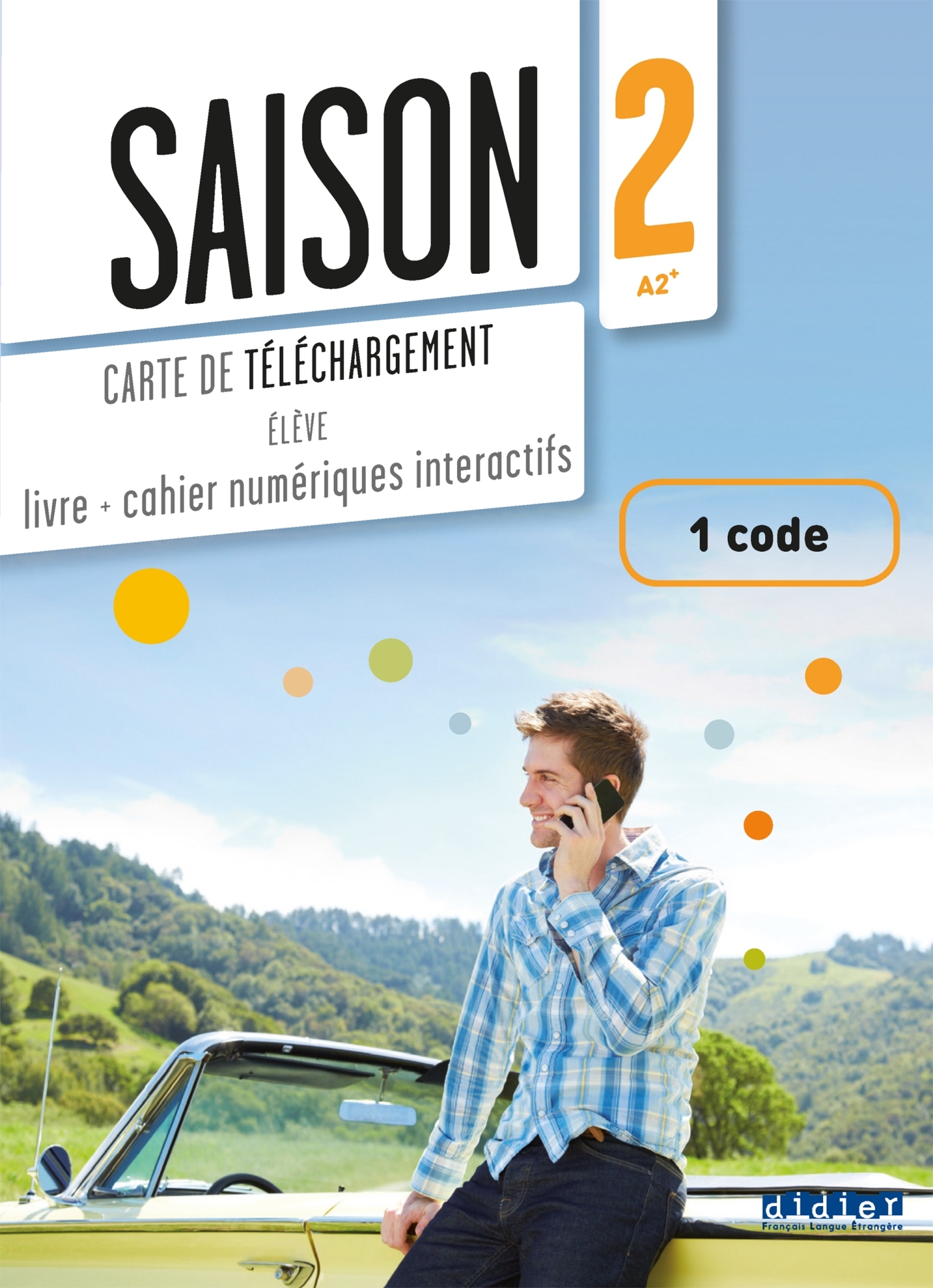 Saison 2 niv.A2+  - Livre numérique interactif - Carte de téléchargement élève - 1 code