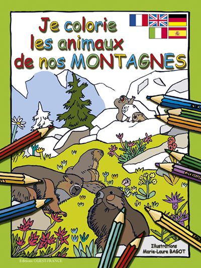 Je colorie les animaux de nos montagnes