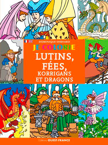 Je colorie les lutins, fées, korrigans et dragons