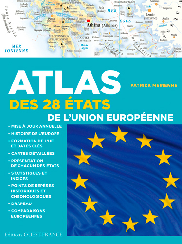 Atlas des 28 états de l'Union Européenne