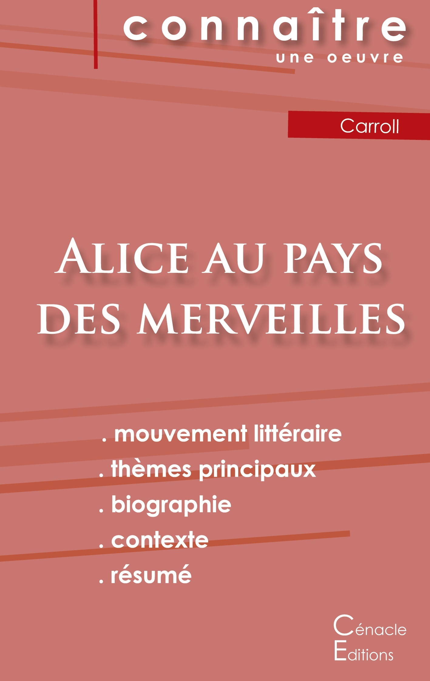 Fiche de lecture Alice au pays des merveilles de Lewis Carroll (Analyse littéraire de référence et résumé complet)