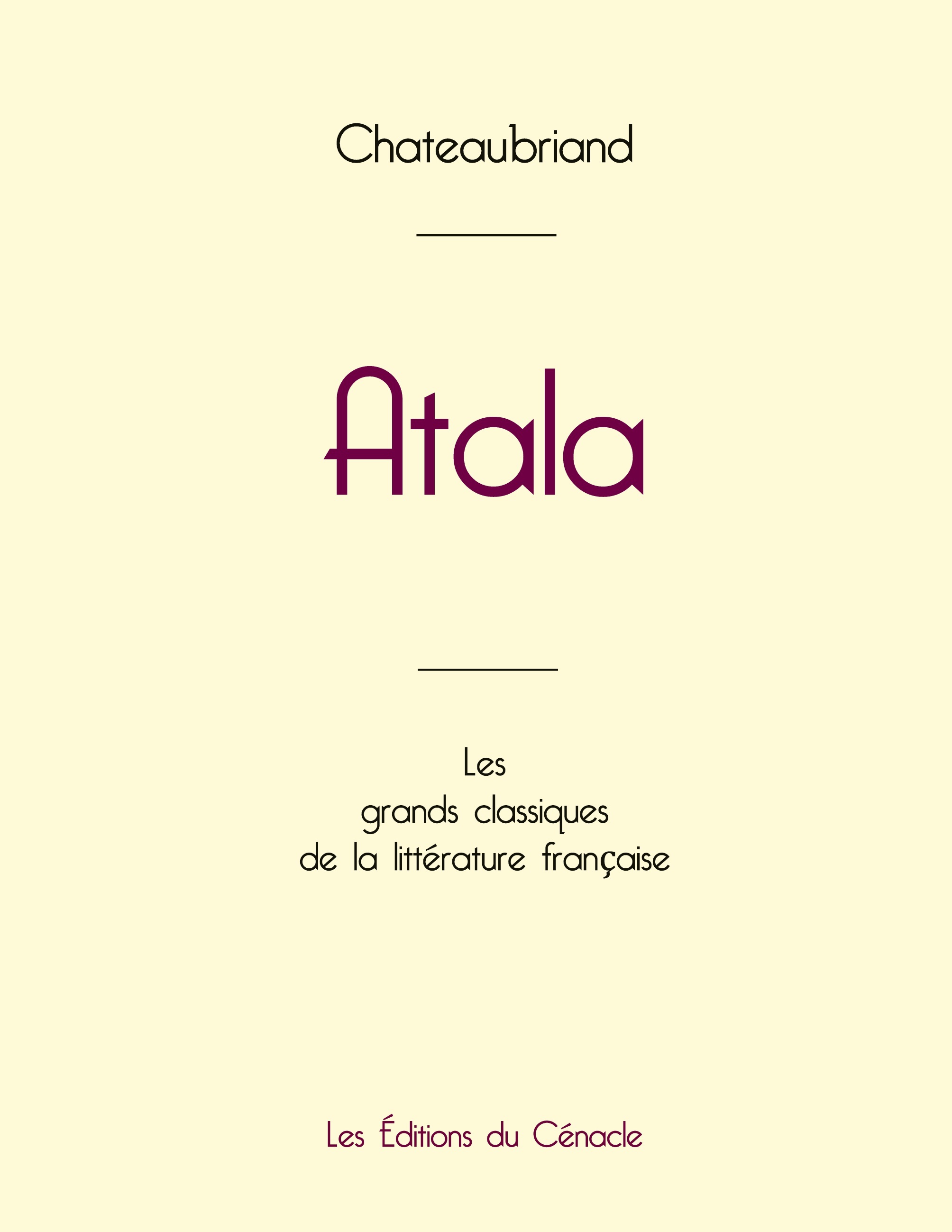 Atala de Chateaubriand (édition grand format)