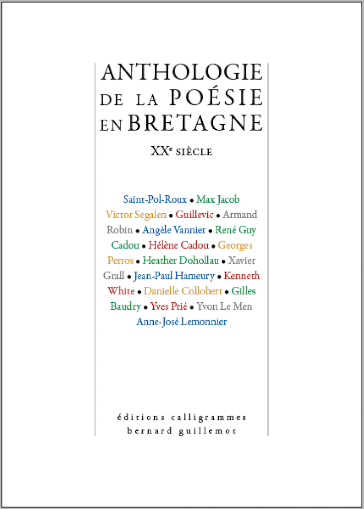 Anthologie de la poésie en Bretagne au XXe siècle