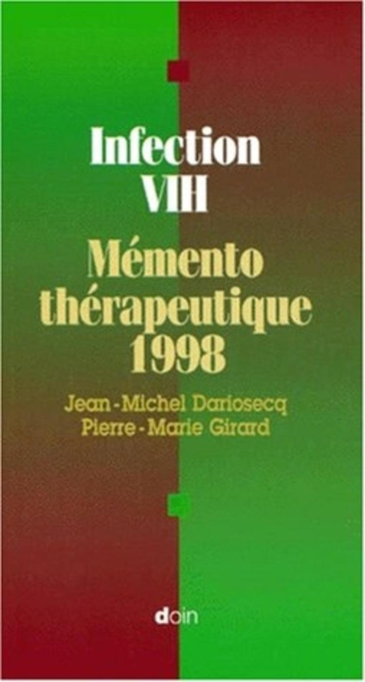 INFECTION VIH MEMENTO THERAPEUTIQUE 1998