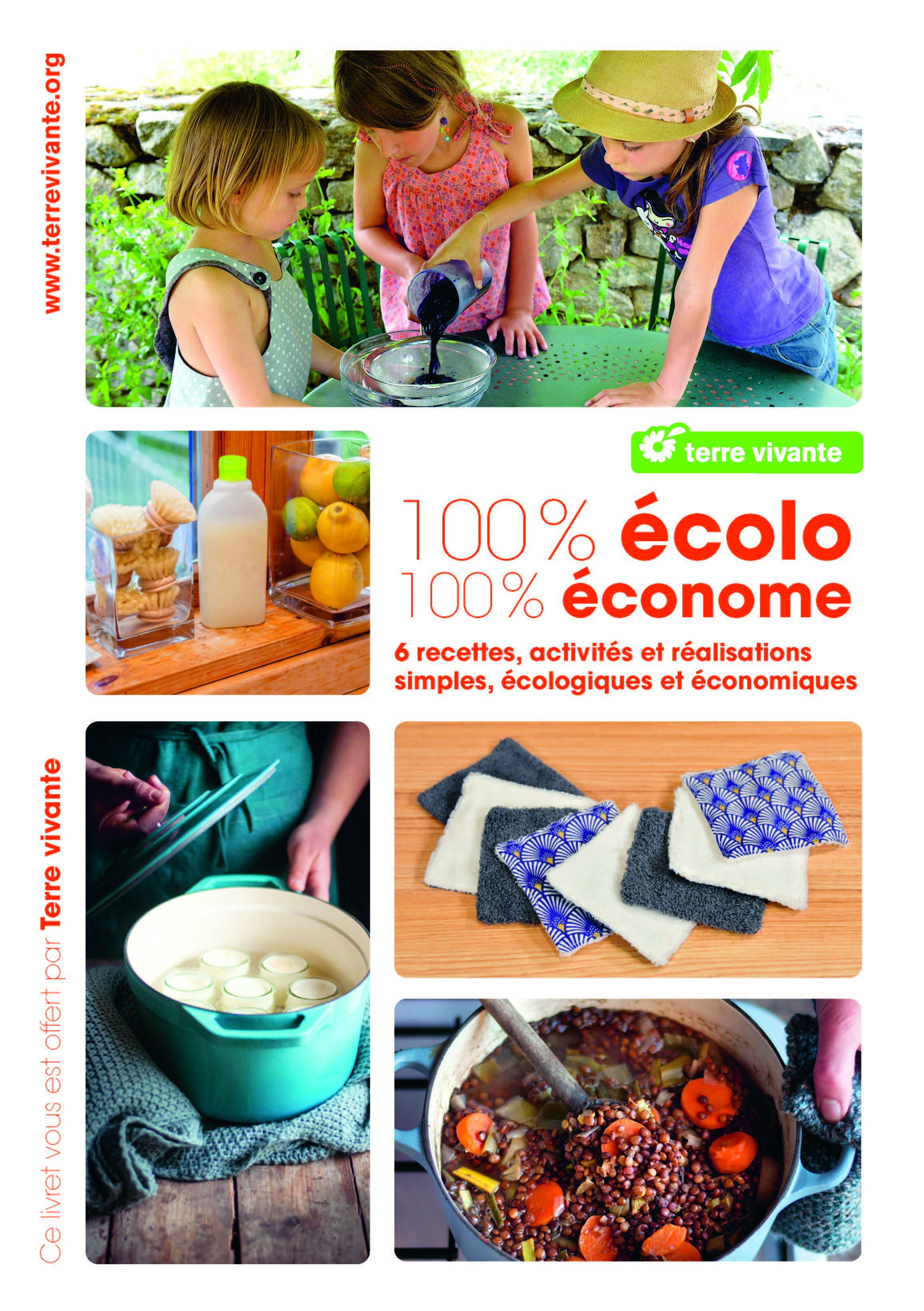 Prime Livret de 6 recettes 100% écolo 100% économe