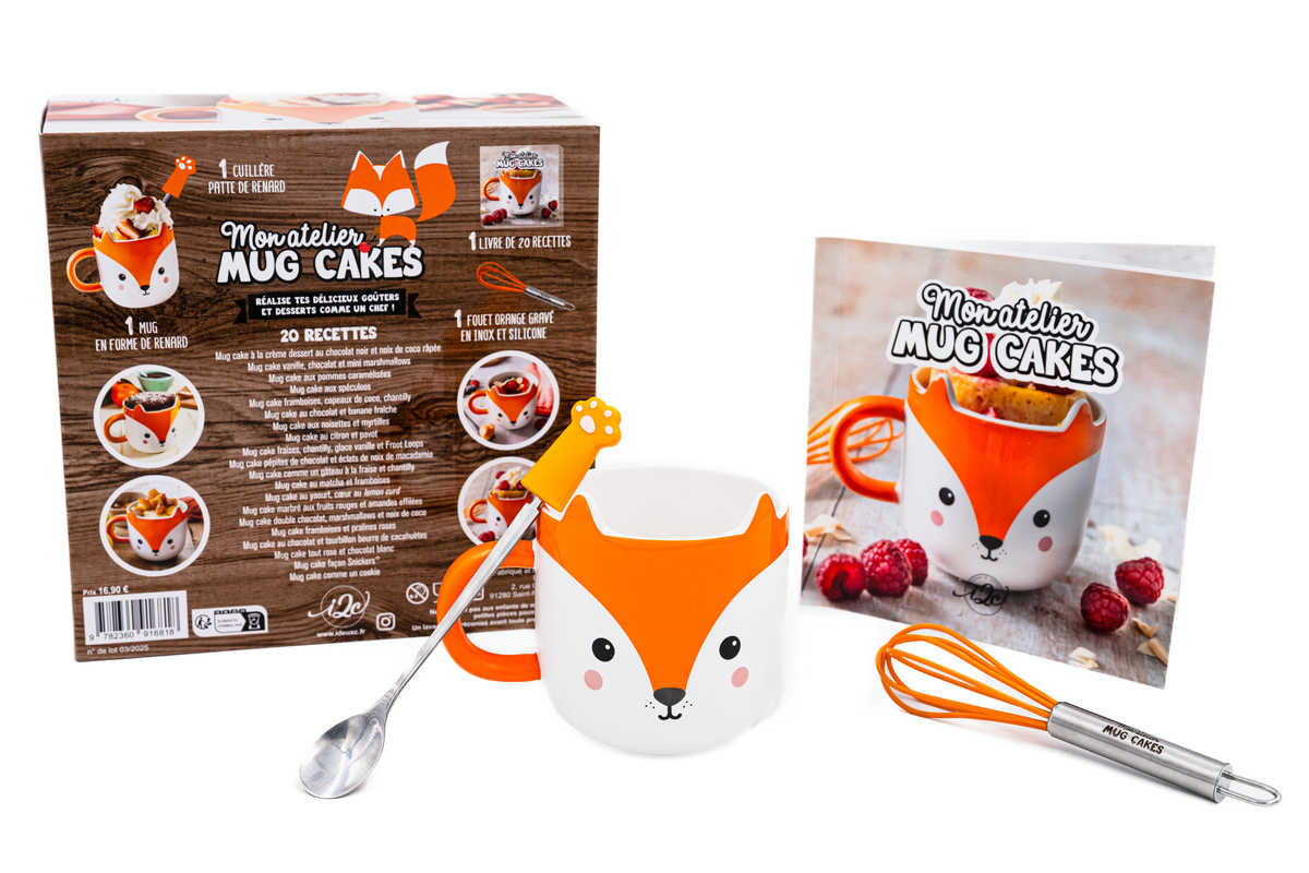 2025, RENARD COFFRET MON ATELIER MUG CAKES