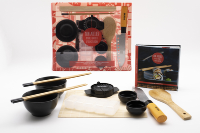 Coffret mon atelier sushis, makis et gyozas maison