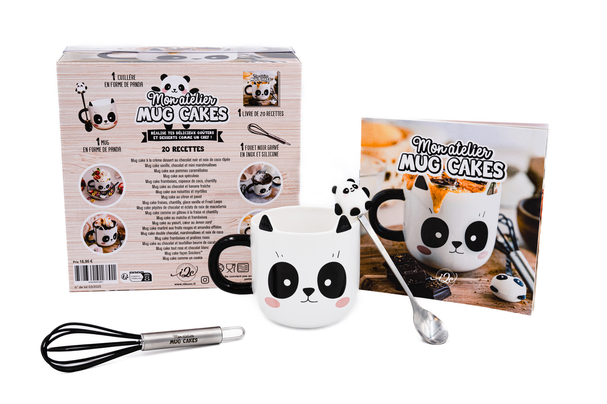 2025, PANDA COFFRET MON ATELIER MUG CAKES