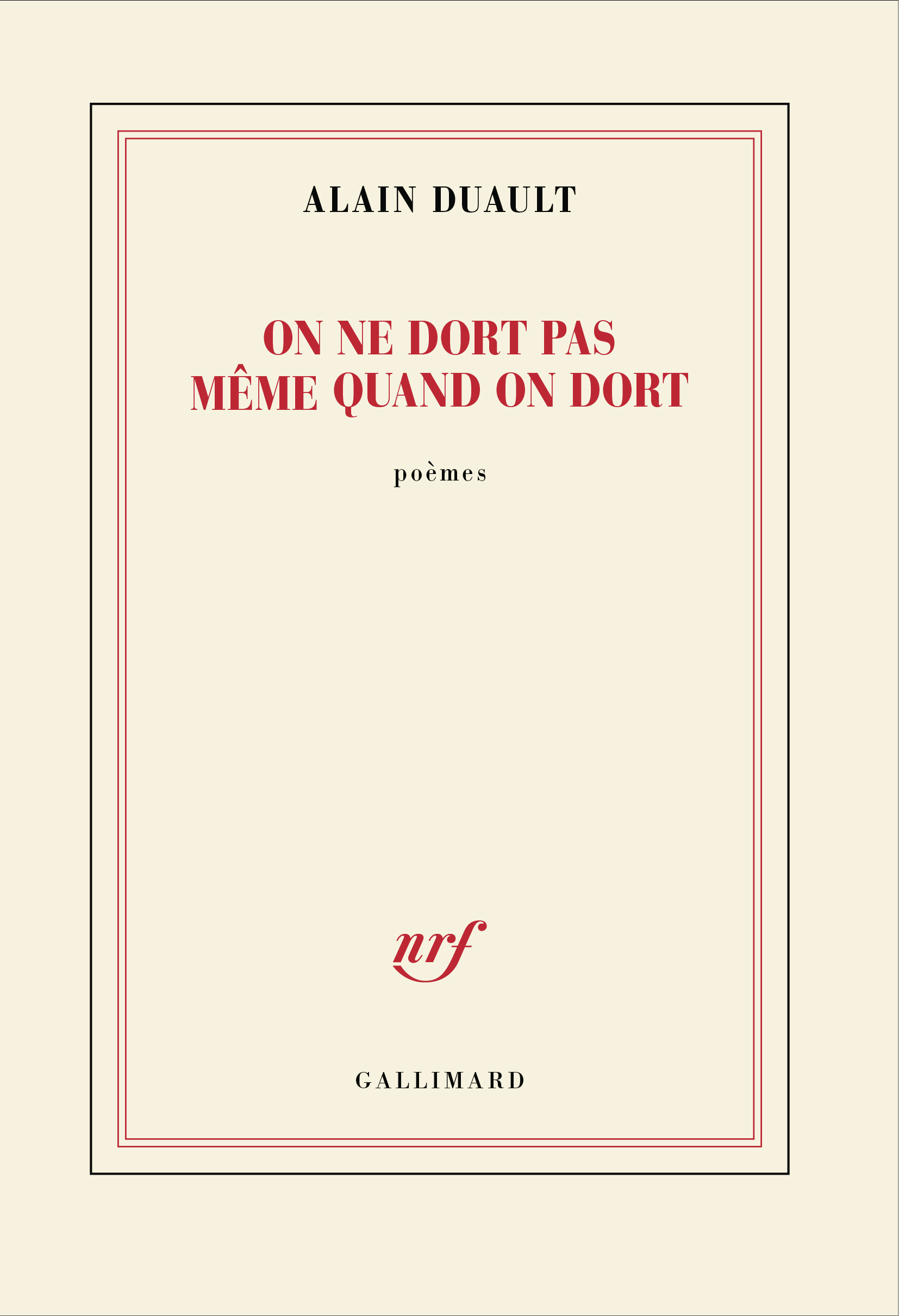 On ne dort pas même quand on dort