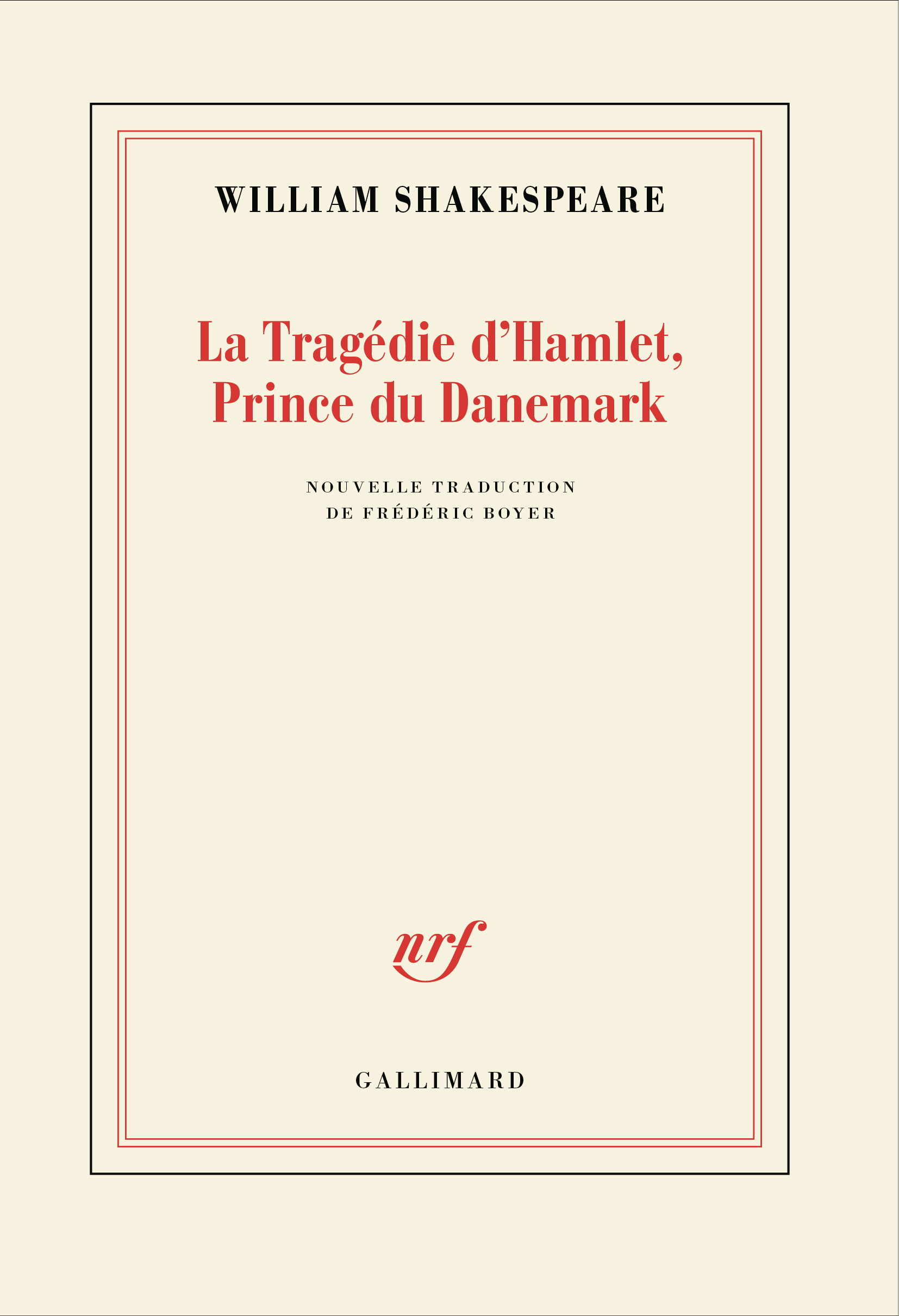 La Tragédie d'Hamlet, prince du Danemark