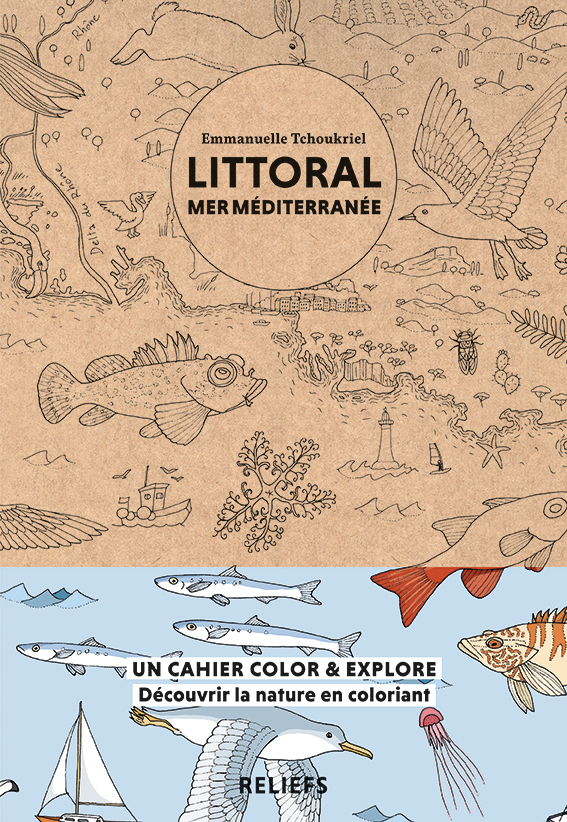Cahier à colorier  – Littoral mer Méditerranée