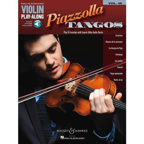 ASTOR PIAZZOLLA : PIAZZOLLA TANGOS VIOLIN PLAY-ALONG 46 - VIOLON - RECUEIL + ONLINE AUDIO