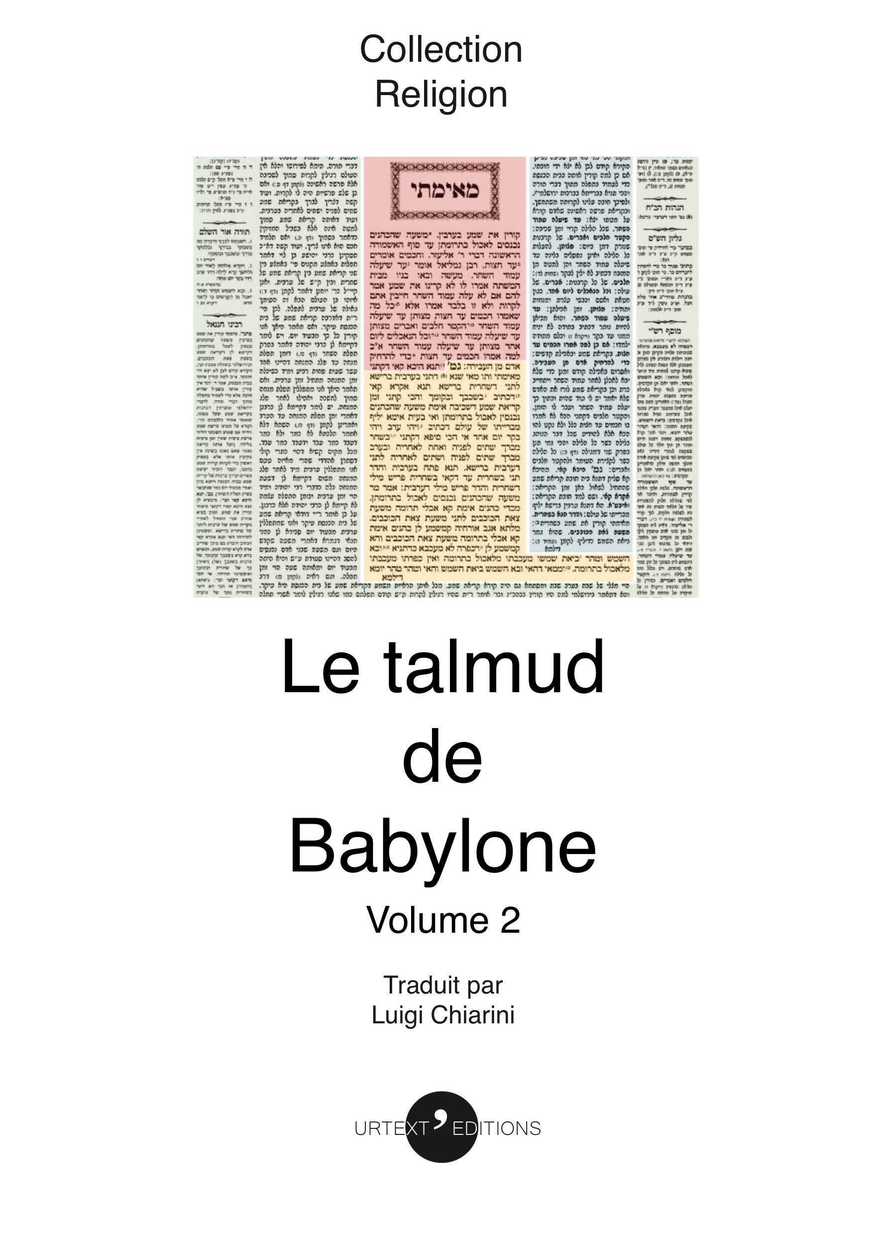 LE TALMUD DE BABYLONE VOLUME 2