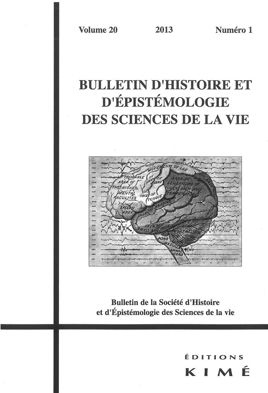 Bulletin d'Histoire et d'Epistemologie...20 / 1