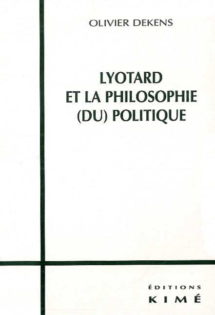 Lyotard et la Pholosophie du Politique -