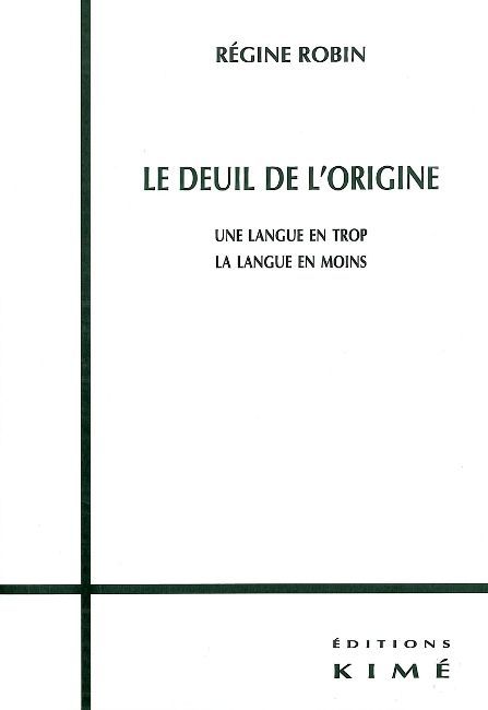Le Deuil de l'Origine