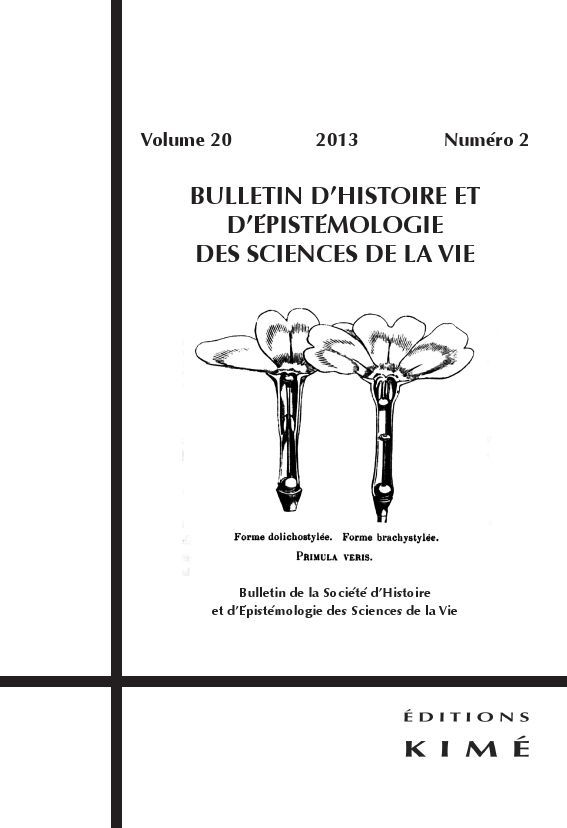 Bulletin d'Histoire et d'Epistemologie...20 / 2