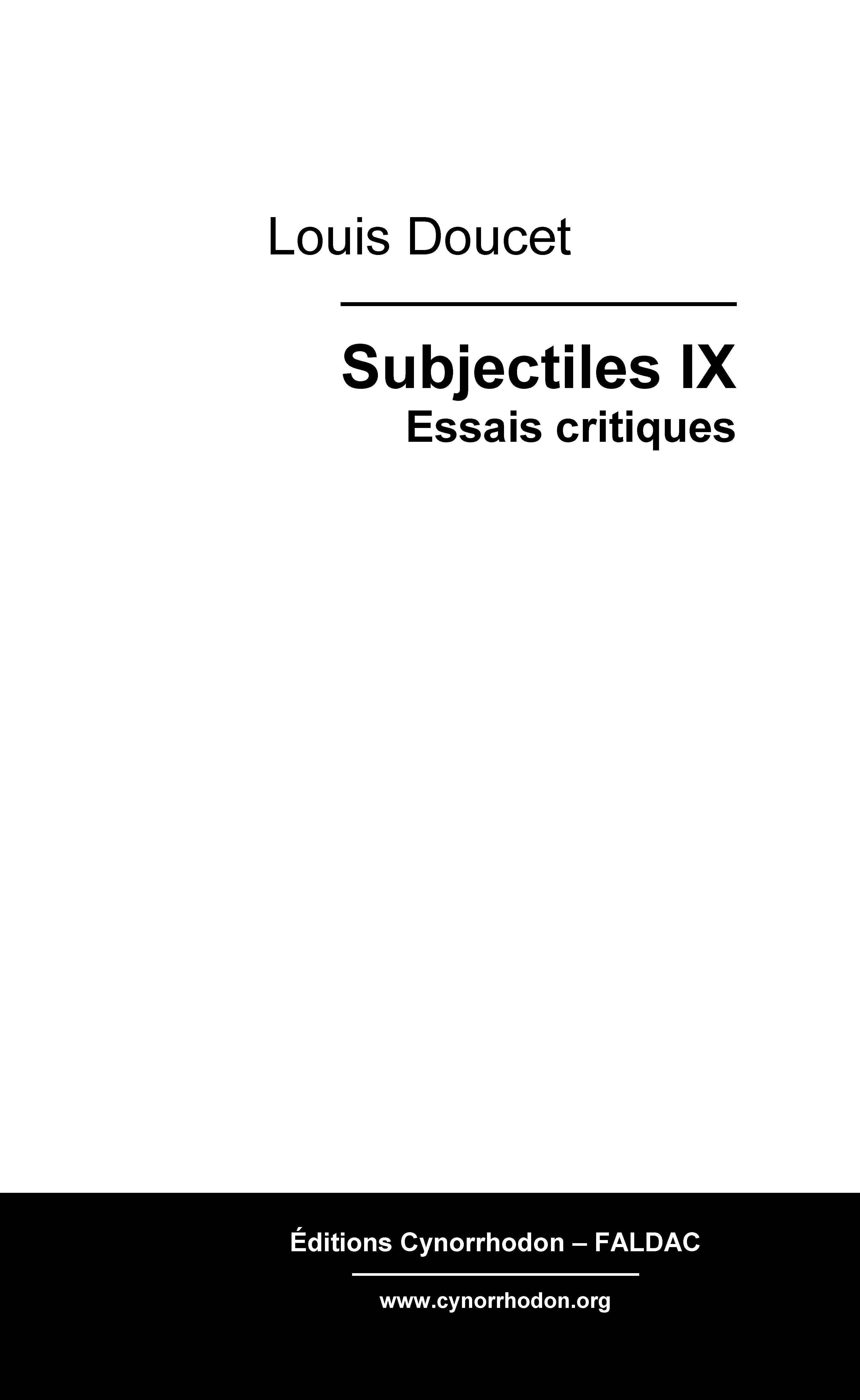 Subjectiles IX