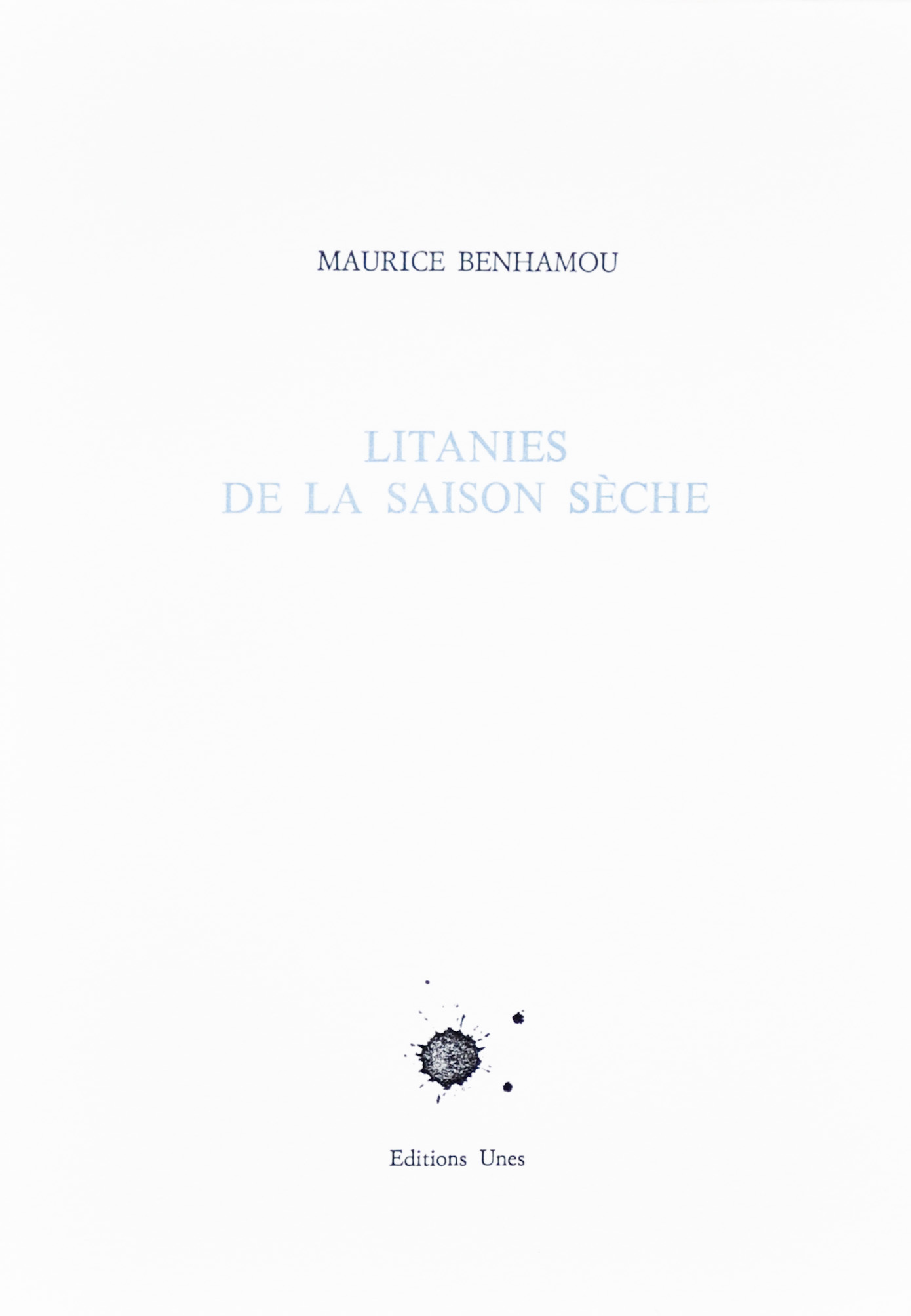 Litanies de la saison sèche