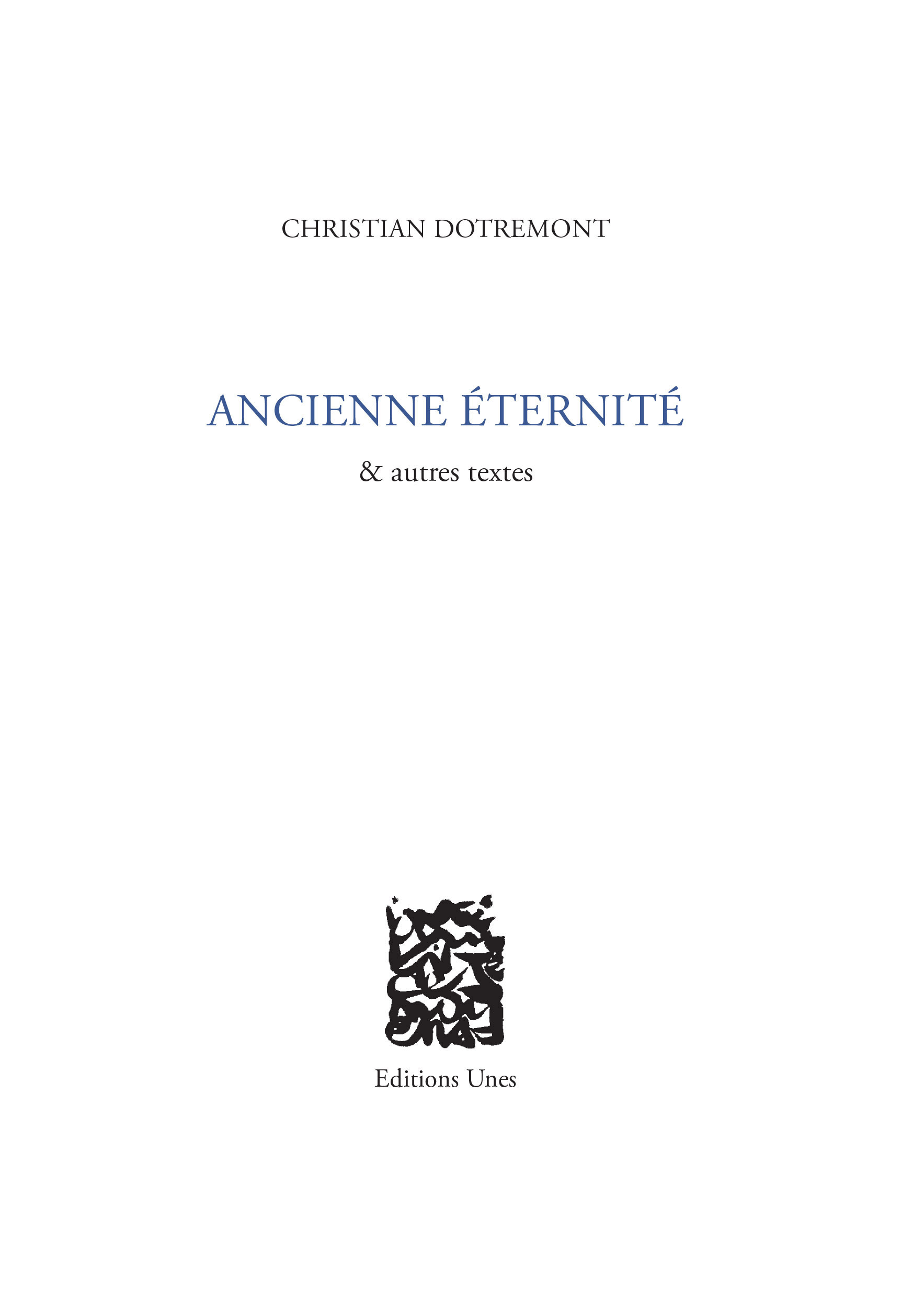 Ancienne éternité