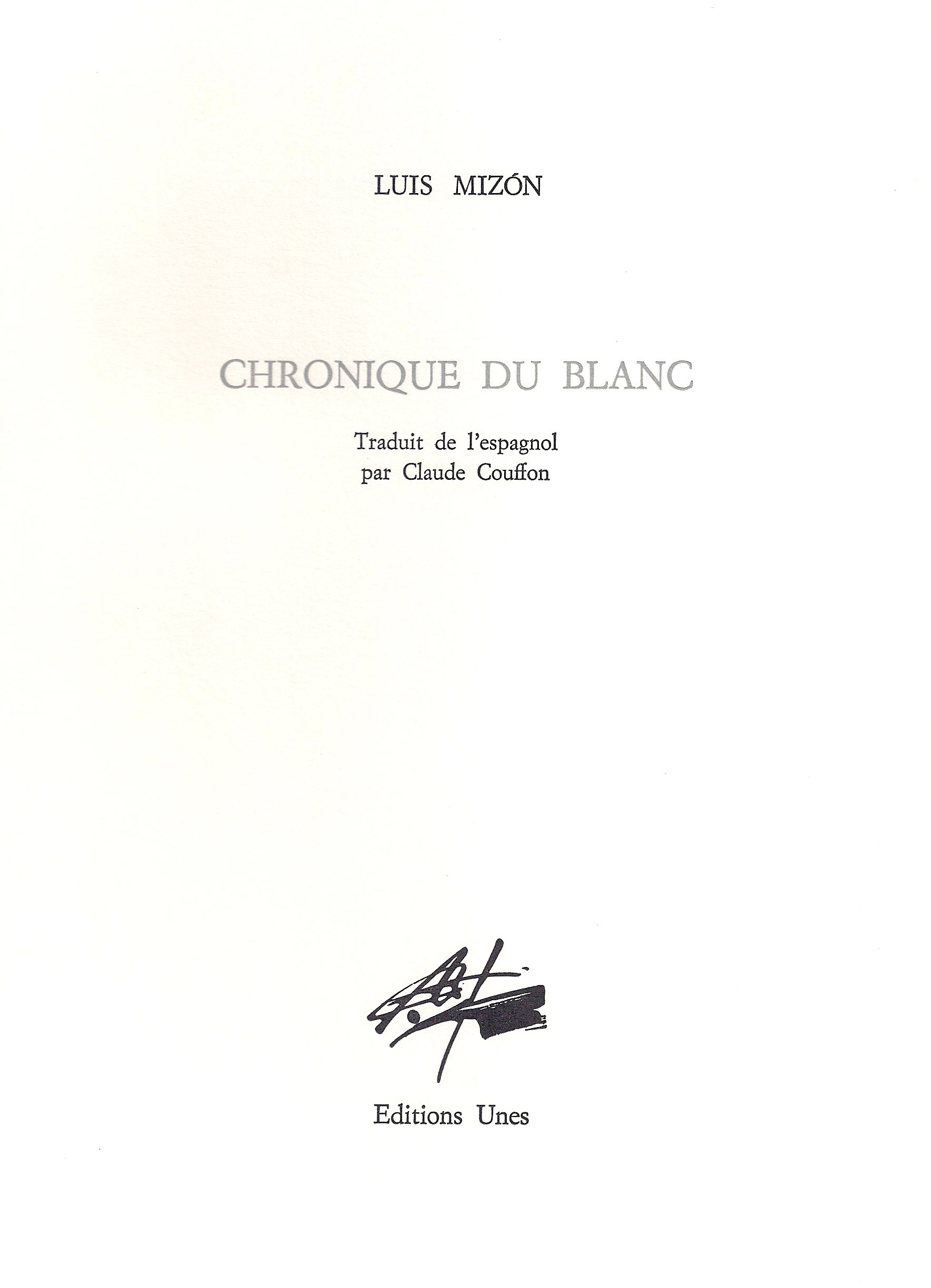 Chronique du blanc