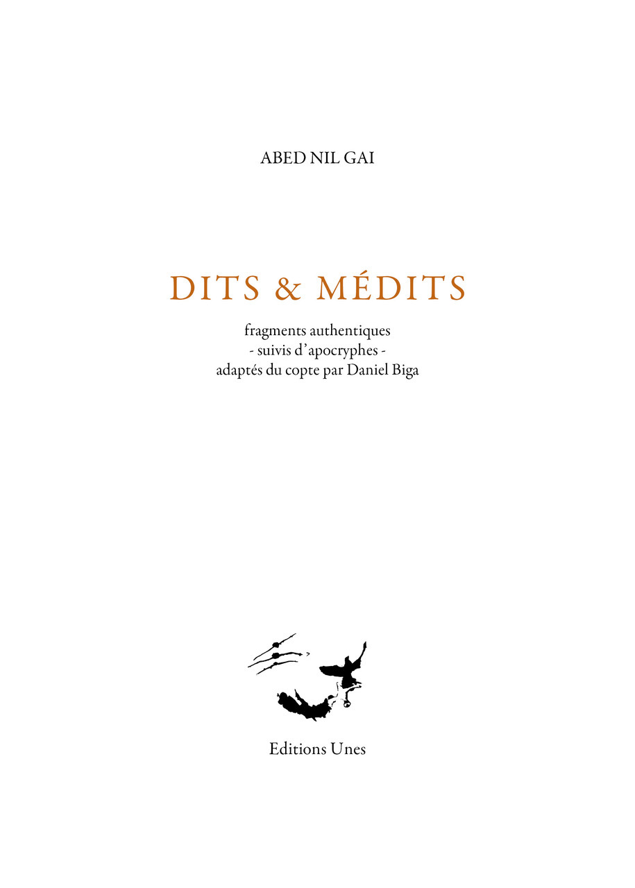 Dits et médits d'Abed Nil Gai