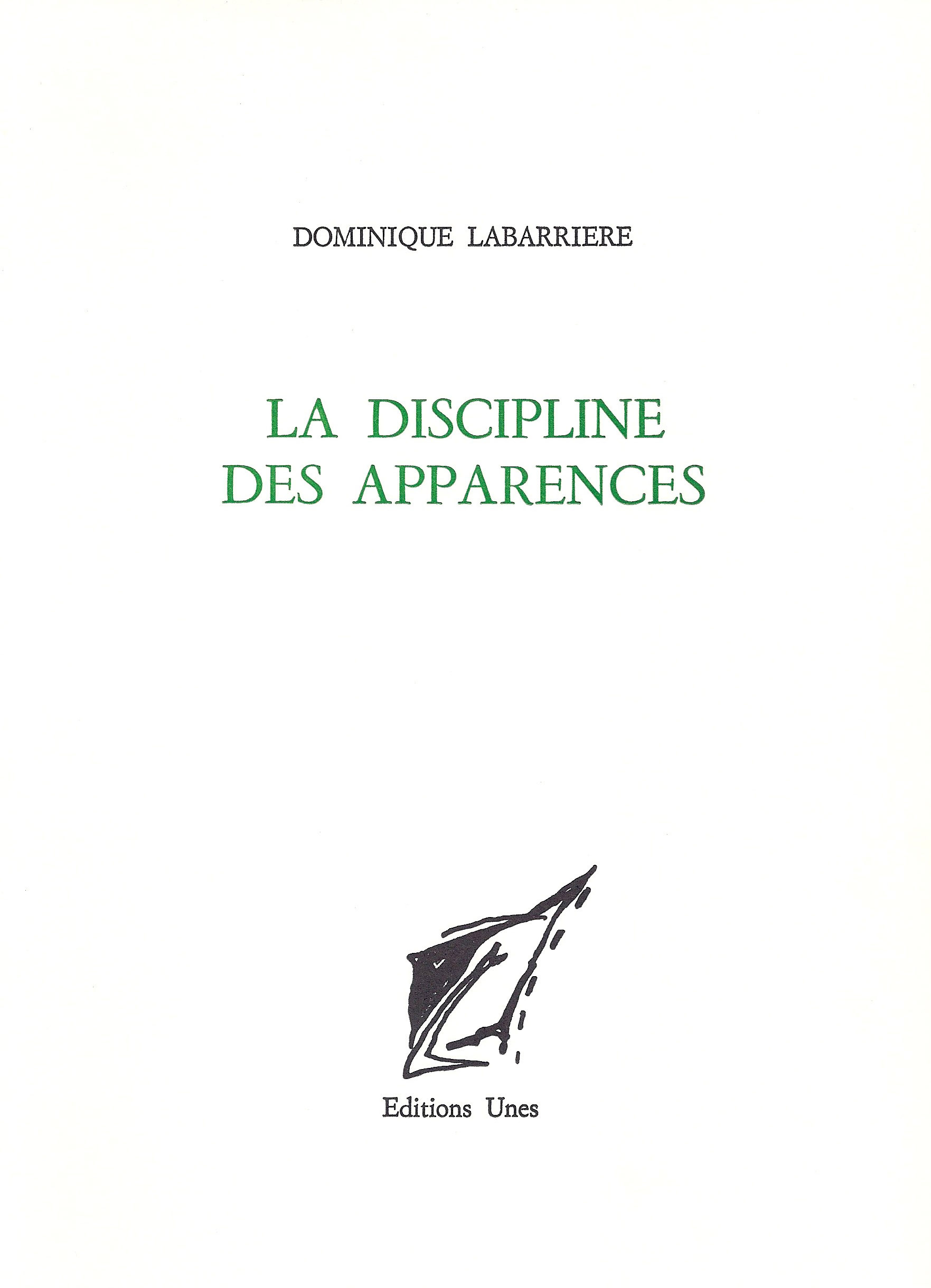 Discipline des apparences