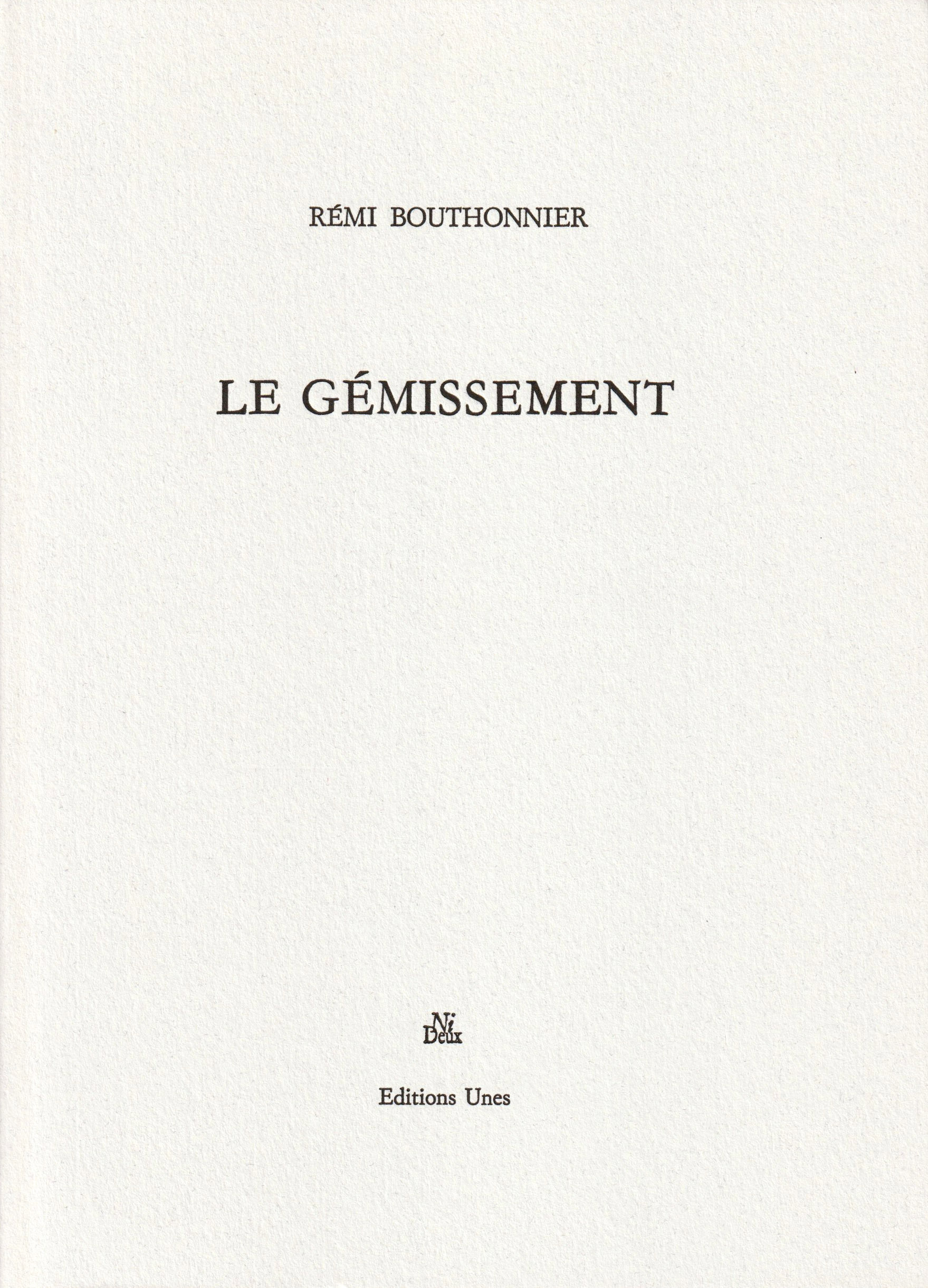 Gémissement
