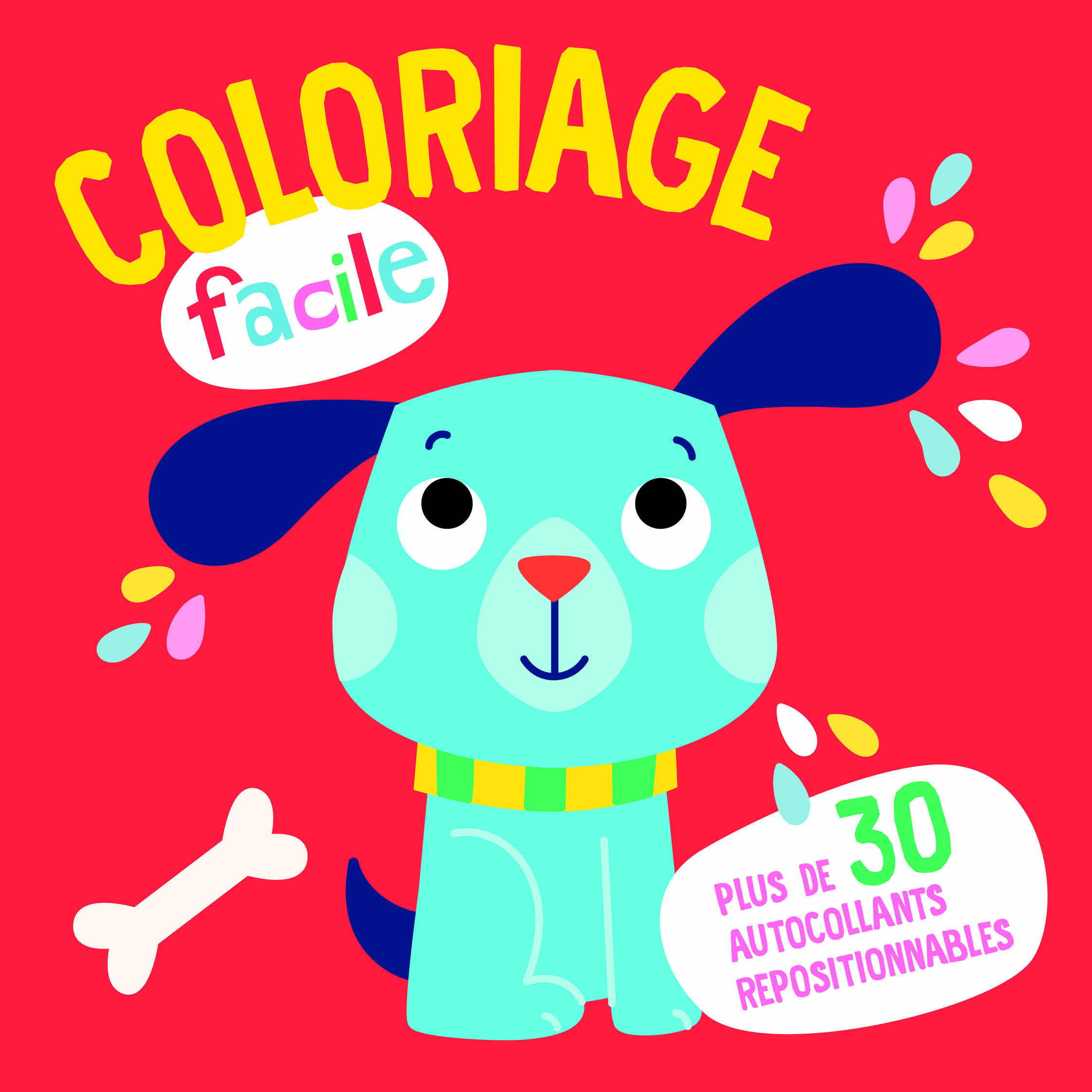 Le chien coloriage facile