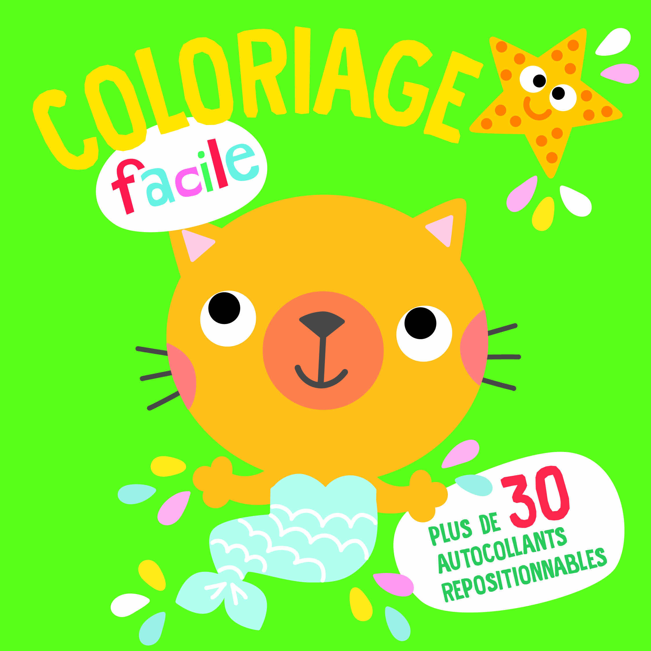 Le chat coloriage facile