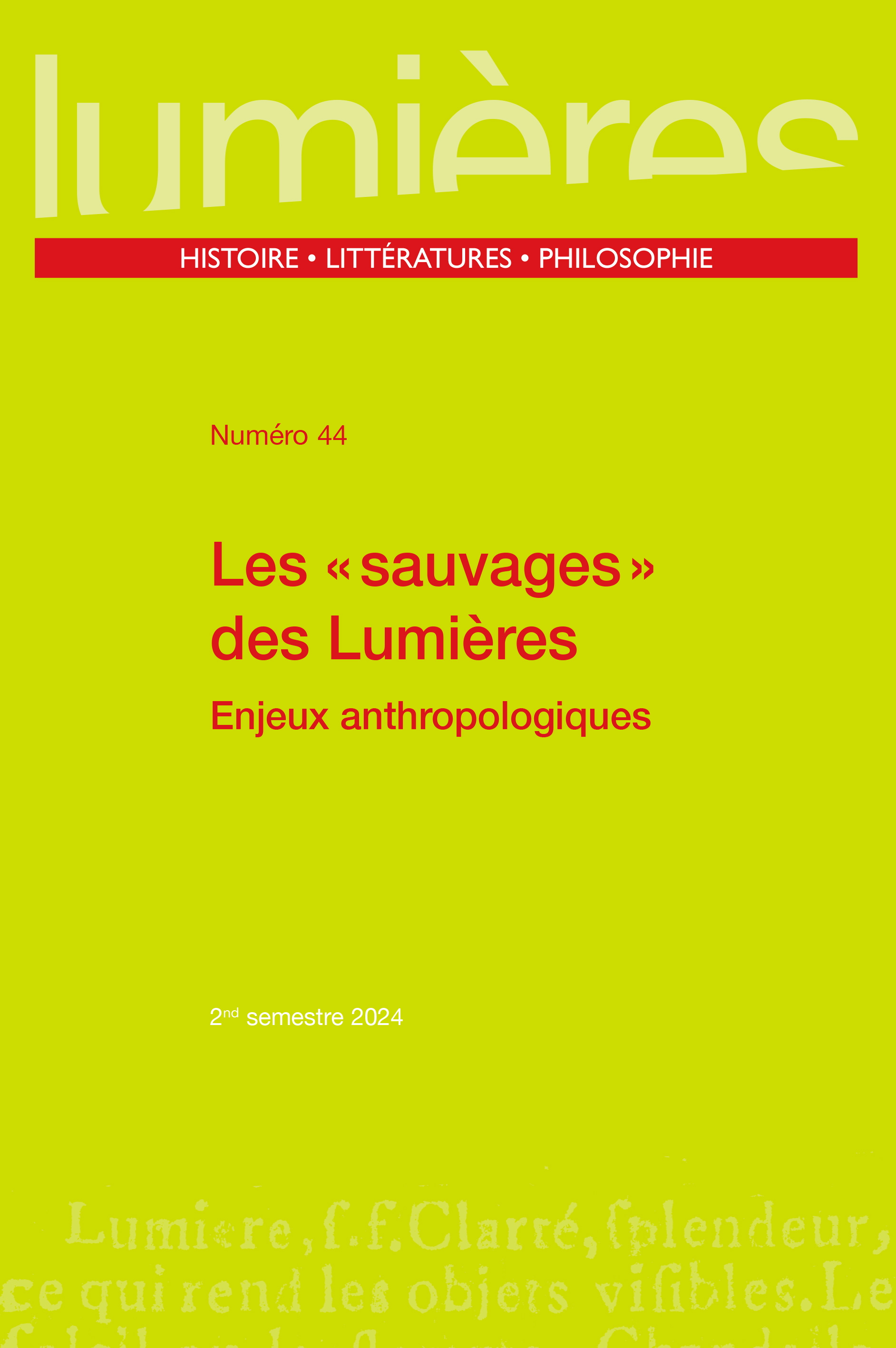 Les « sauvages » des Lumières