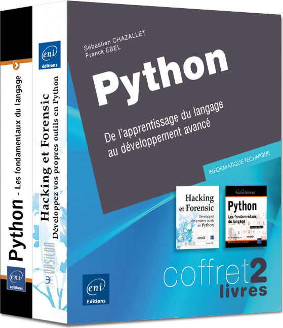 Python - Coffret de 2 livres : De l'apprentissage du langage au développement avancé