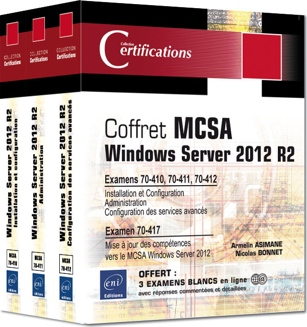 MCSA WINDOWS SERVER 2012 R2 - COFFRET DE 3 LIVRES - PREPARATION AUX EXAMENS 70-410, 70-411, 70-412 E